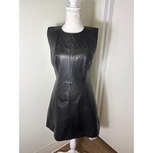 Miss Wu 100% Leather Mini Dress Sz 8